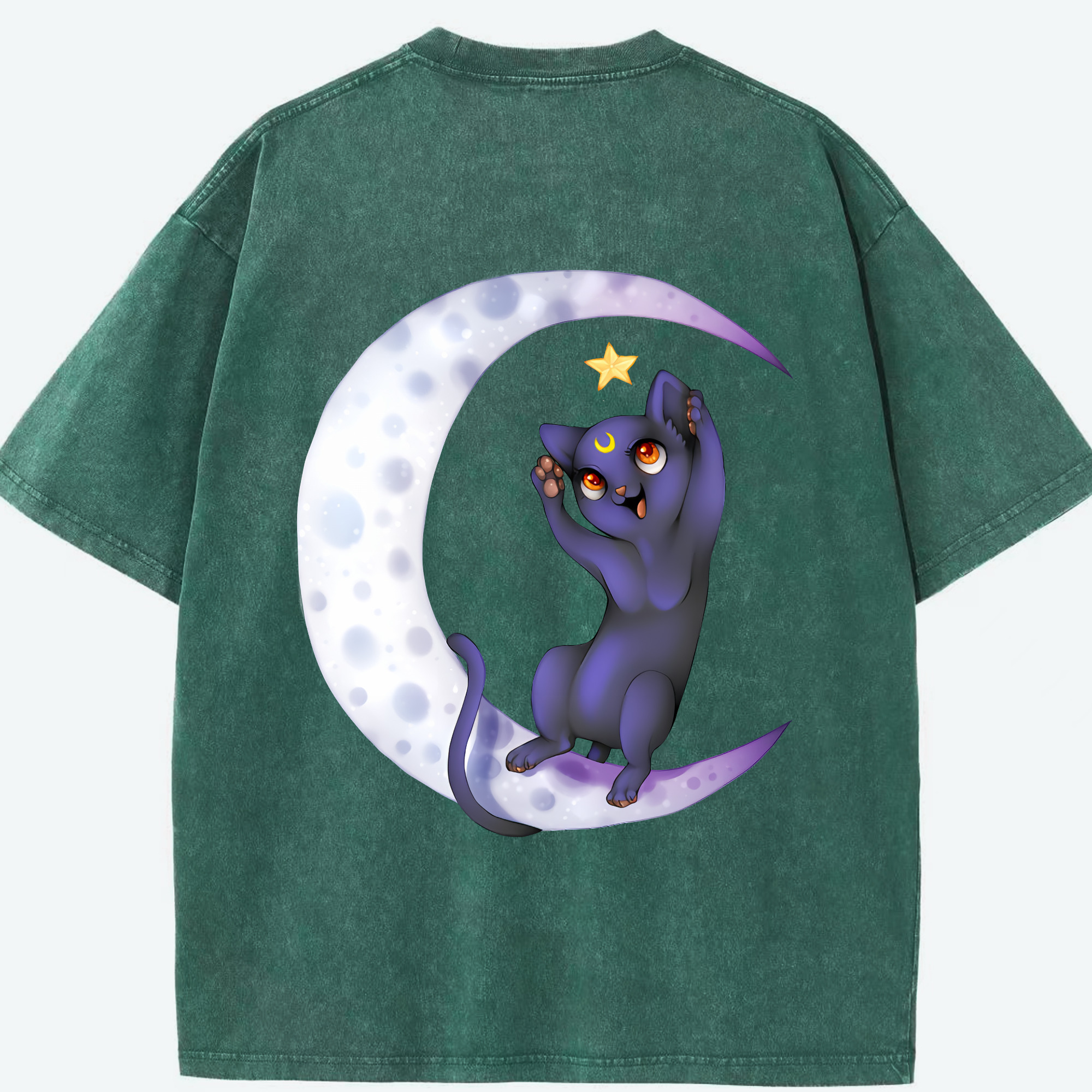 （画像用） 美少女戦士セーラームーン Sailor Moon 綿100% ヴィンテージ風 半袖Tシャツ（背面プリント）